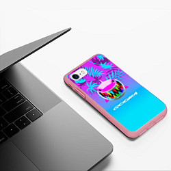 Чехол iPhone 7/8 матовый 6IX9INE ТРОПИЧЕСКИЕ ЛИСТЬЯ, цвет: 3D-баблгам — фото 2