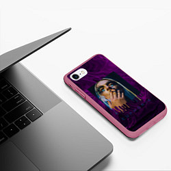 Чехол iPhone 7/8 матовый Jules Vaughn, цвет: 3D-малиновый — фото 2