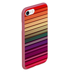 Чехол iPhone 7/8 матовый CUBER RAINBOW, цвет: 3D-малиновый — фото 2