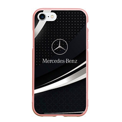 Чехол iPhone 7/8 матовый Mercedes-Benz Sport, цвет: 3D-светло-розовый