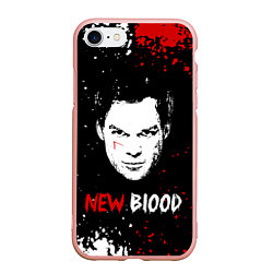 Чехол iPhone 7/8 матовый Декстер Новая Кровь Dexter New Blood, цвет: 3D-светло-розовый