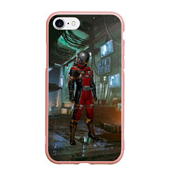 Чехол iPhone 7/8 матовый PREY SPACE GAME, цвет: 3D-светло-розовый