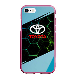 Чехол iPhone 7/8 матовый TOYOTA класс авто, цвет: 3D-малиновый