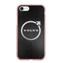 Чехол iPhone 7/8 матовый Volvo бренд, цвет: 3D-светло-розовый