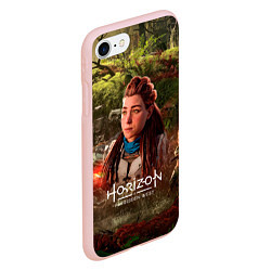 Чехол iPhone 7/8 матовый Horizon Forbidden West Aloy, цвет: 3D-светло-розовый — фото 2