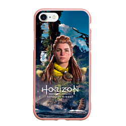 Чехол iPhone 7/8 матовый Horizon Aloy Элой, цвет: 3D-светло-розовый