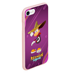 Чехол iPhone 7/8 матовый Rayman в шляпе Legends, цвет: 3D-светло-розовый — фото 2