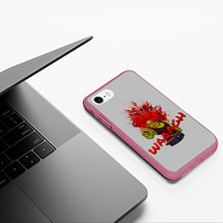 Чехол iPhone 7/8 матовый Waaagh reference, цвет: 3D-малиновый — фото 2