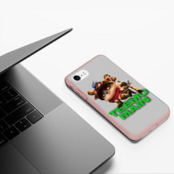 Чехол iPhone 7/8 матовый Teemo main, цвет: 3D-светло-розовый — фото 2