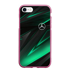 Чехол iPhone 7/8 матовый MERCEDES-BENZ AMG NEON STRIPES PETRONAS