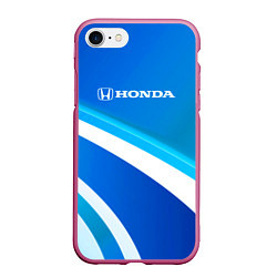 Чехол iPhone 7/8 матовый Хонда, цвет: 3D-малиновый