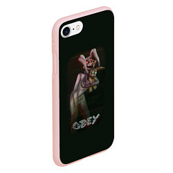 Чехол iPhone 7/8 матовый Five Nights at Freddys кролик, цвет: 3D-светло-розовый — фото 2