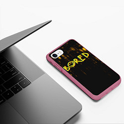 Чехол iPhone 7/8 матовый Bored Glitch Sherlock, цвет: 3D-малиновый — фото 2