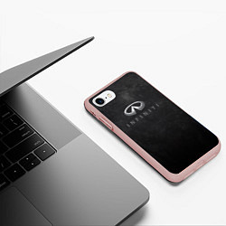 Чехол iPhone 7/8 матовый Infinity 2020, цвет: 3D-светло-розовый — фото 2