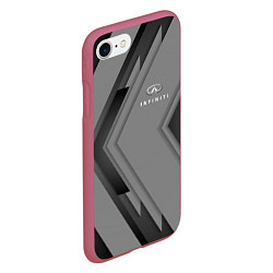 Чехол iPhone 7/8 матовый Infinity Autosport, цвет: 3D-малиновый — фото 2