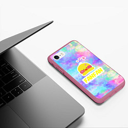 Чехол iPhone 7/8 матовый Трендовая утя Lalafanfan, цвет: 3D-малиновый — фото 2