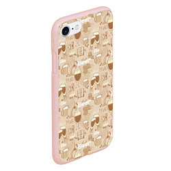 Чехол iPhone 7/8 матовый Пивбар, цвет: 3D-светло-розовый — фото 2