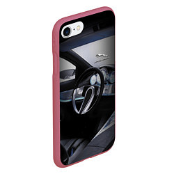 Чехол iPhone 7/8 матовый Jaguar Salon Prestige!, цвет: 3D-малиновый — фото 2