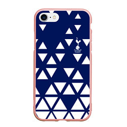 Чехол iPhone 7/8 матовый Тоттенхэм tottenham, цвет: 3D-светло-розовый