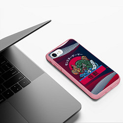 Чехол iPhone 7/8 матовый Японская Годзилла, цвет: 3D-баблгам — фото 2