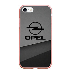 Чехол iPhone 7/8 матовый Opel astra, цвет: 3D-светло-розовый