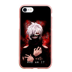 Чехол iPhone 7/8 матовый Tokyo Ghoul Токийский Гуль Who am I