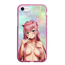 Чехол iPhone 7/8 матовый Darling In The FranXX Dreamy 002, цвет: 3D-малиновый