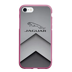 Чехол iPhone 7/8 матовый JAGUR ЯГУАР, цвет: 3D-малиновый