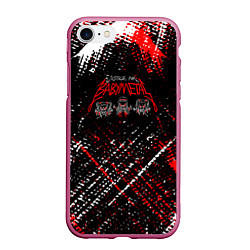 Чехол iPhone 7/8 матовый Babymetal baby metal, цвет: 3D-малиновый