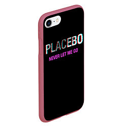 Чехол iPhone 7/8 матовый Placebo Never Let Me Go, цвет: 3D-малиновый — фото 2