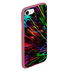 Чехол iPhone 7/8 матовый Neon pattern Vanguard, цвет: 3D-малиновый — фото 2