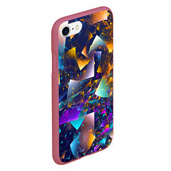 Чехол iPhone 7/8 матовый Expressive pattern Vanguard, цвет: 3D-малиновый — фото 2