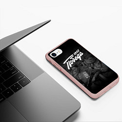Чехол iPhone 7/8 матовый Победа 1945: Герои Войны, цвет: 3D-светло-розовый — фото 2