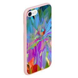 Чехол iPhone 7/8 матовый Abstract color pattern Summer 2022, цвет: 3D-светло-розовый — фото 2