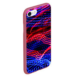 Чехол iPhone 7/8 матовый Neon vanguard pattern 2022, цвет: 3D-малиновый — фото 2