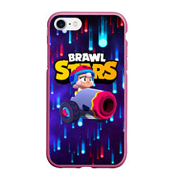 Чехол iPhone 7/8 матовый Bonny brawlstars Бонни, цвет: 3D-малиновый