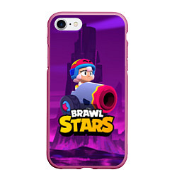 Чехол iPhone 7/8 матовый BrawlStars Бонни с пушкой Bonny