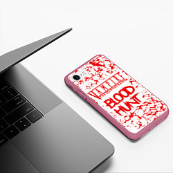 Чехол iPhone 7/8 матовый Vampire The Masquerade Bloodhunt, лого, цвет: 3D-малиновый — фото 2