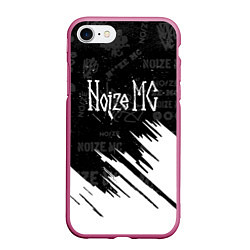 Чехол iPhone 7/8 матовый Noize mc нойз мс, цвет: 3D-малиновый