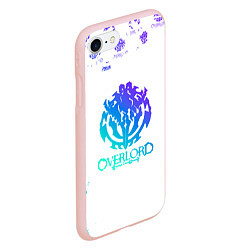 Чехол iPhone 7/8 матовый Overlord неоновый логотип, цвет: 3D-светло-розовый — фото 2