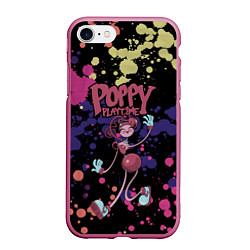 Чехол iPhone 7/8 матовый Poppy Playtime Mommy Long Legs, цвет: 3D-малиновый