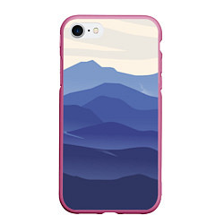 Чехол iPhone 7/8 матовый Нежность Природа, цвет: 3D-малиновый
