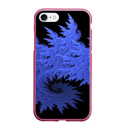 Чехол iPhone 7/8 матовый Абстрактный морозный узор Abstract frost pattern, цвет: 3D-малиновый