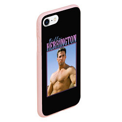 Чехол iPhone 7/8 матовый Billy Herrington Photo, цвет: 3D-светло-розовый — фото 2