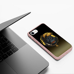 Чехол iPhone 7/8 матовый Hip-hop Gorilla, цвет: 3D-светло-розовый — фото 2