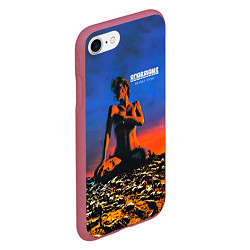 Чехол iPhone 7/8 матовый Deadly Sting - Scorpions, цвет: 3D-малиновый — фото 2