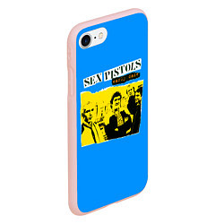 Чехол iPhone 7/8 матовый Sex Pistols early daze, цвет: 3D-светло-розовый — фото 2