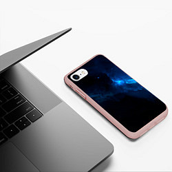 Чехол iPhone 7/8 матовый Звезды сквозь облака, цвет: 3D-светло-розовый — фото 2