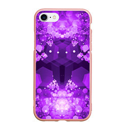 Чехол iPhone 7/8 матовый Crystal Galaxy, цвет: 3D-светло-розовый