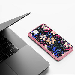 Чехол iPhone 7/8 матовый Цветы Красочные Лилии В Саду, цвет: 3D-баблгам — фото 2